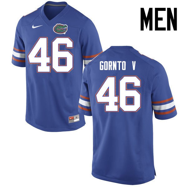 Florida Gators Men #46 Harry Gornto V College Football Jerseys Blue